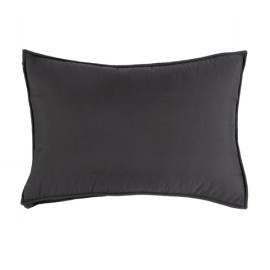 Funda De Almohada Std Básico Color Negro