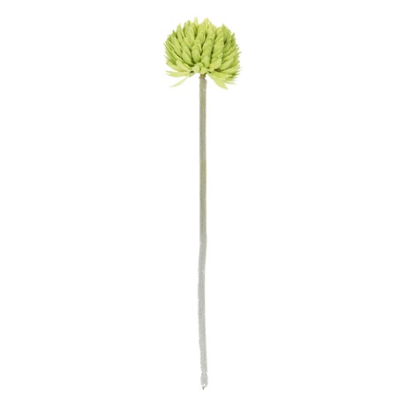 Flor artificial pom pon verde