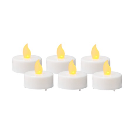 Juego de 6 velas led