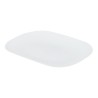 Plato rectangular toscana blanco